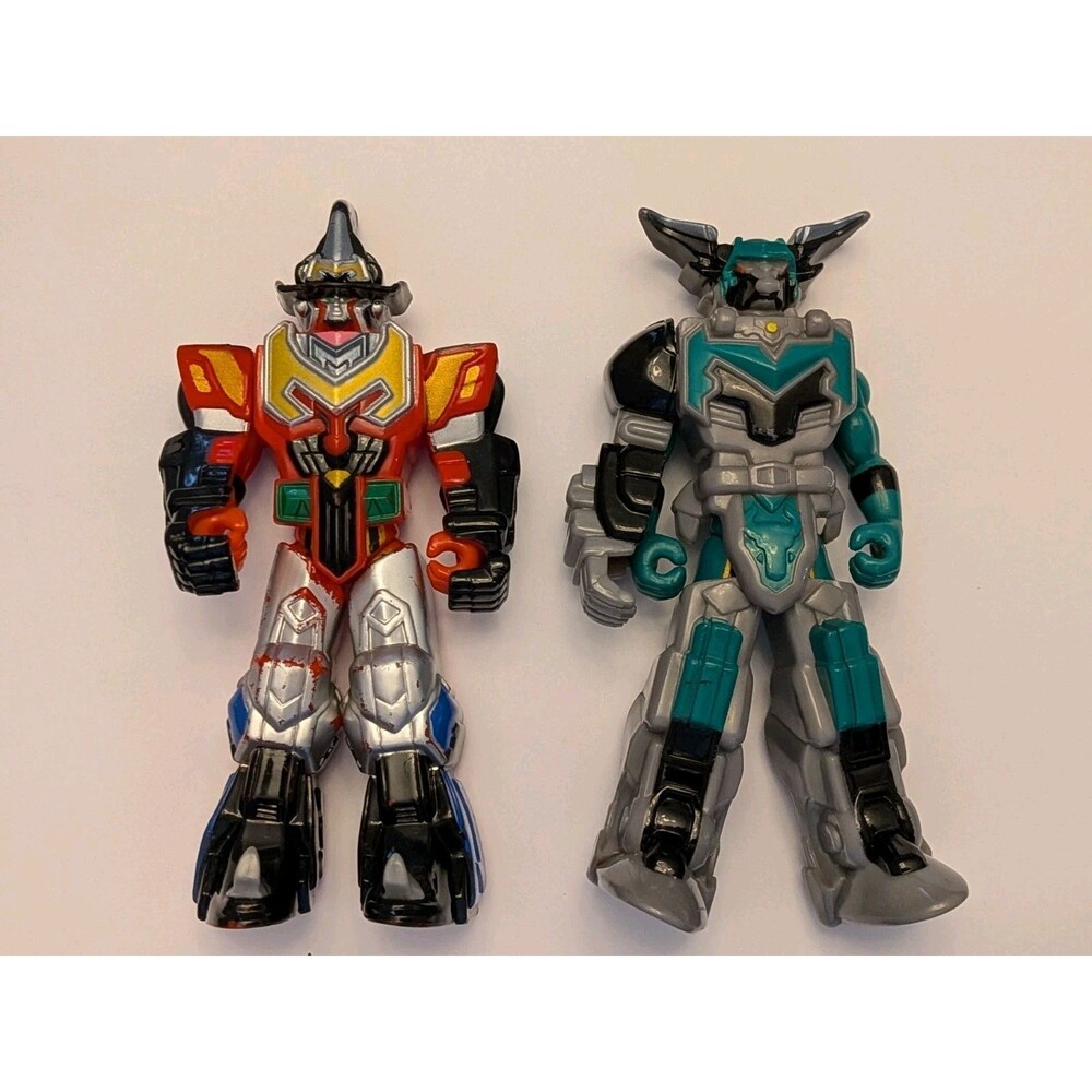 Power Rangers Mystic Force Legendary Battlized Red + Green Ranger lot Incomplete